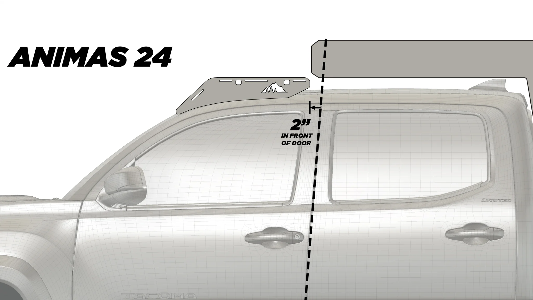 The Animas (2005-2023 Tacoma Camper Roof Rack) - Image 13