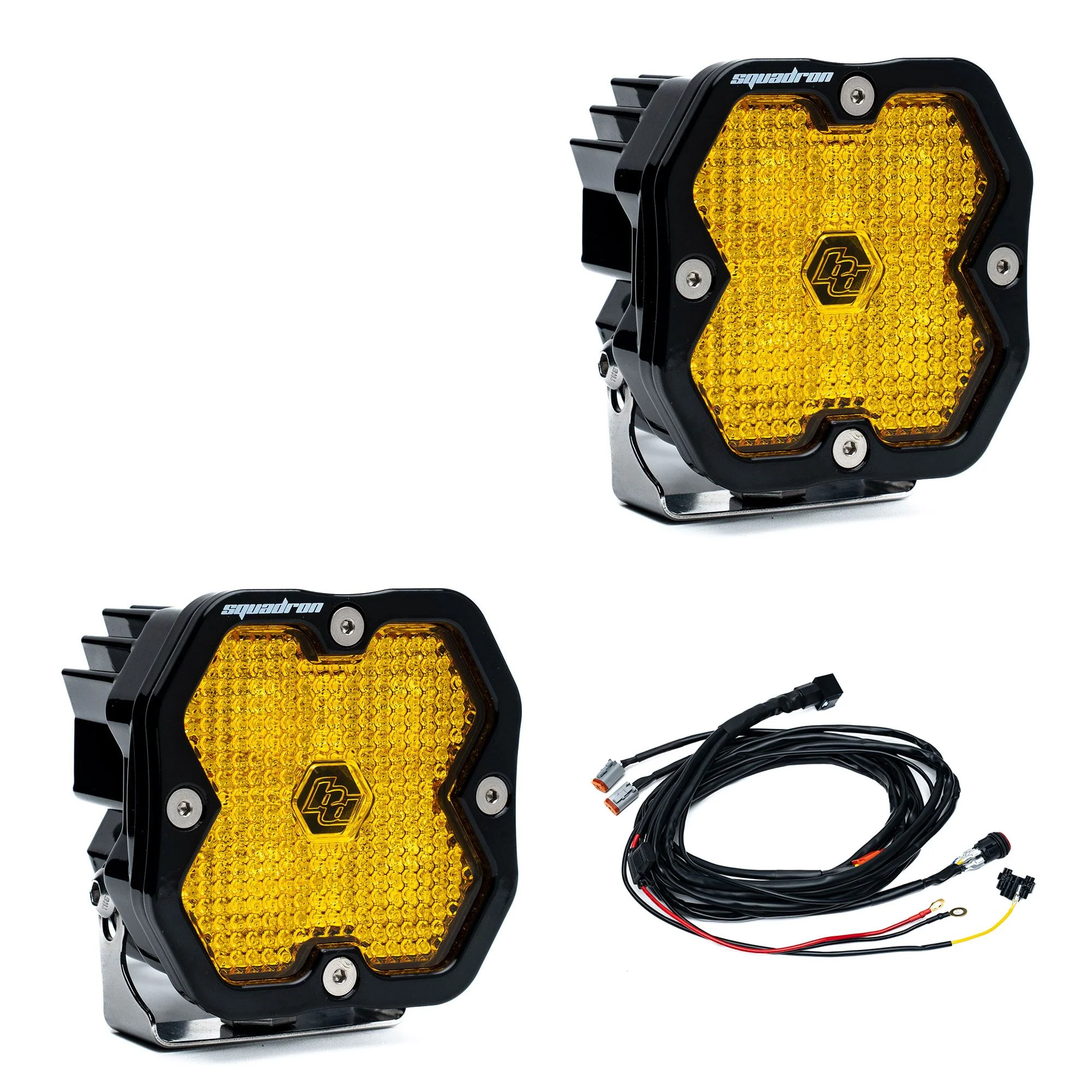Baja Designs Squadron 2.0 Square LED Pods (Pair w/ Harness) - Image 16