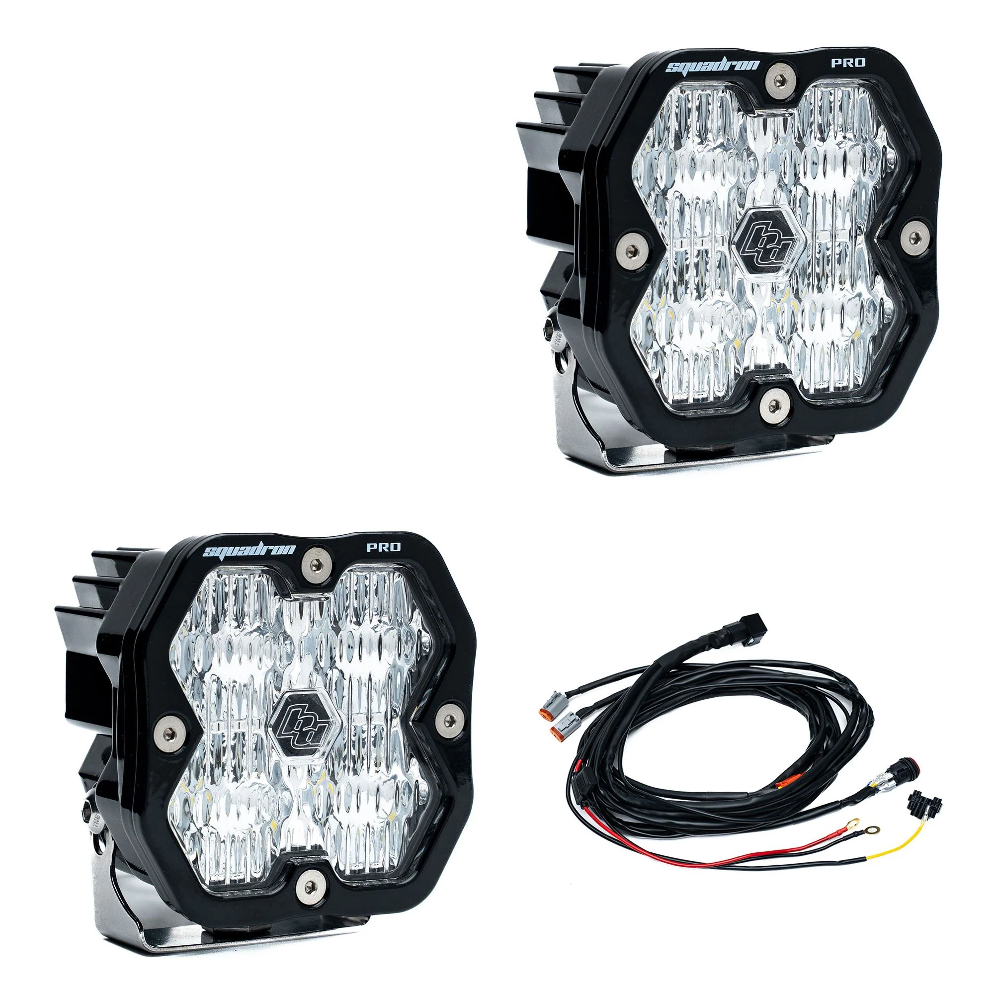 Baja Designs Squadron 2.0 Square LED Pods (Pair w/ Harness) - Image 6